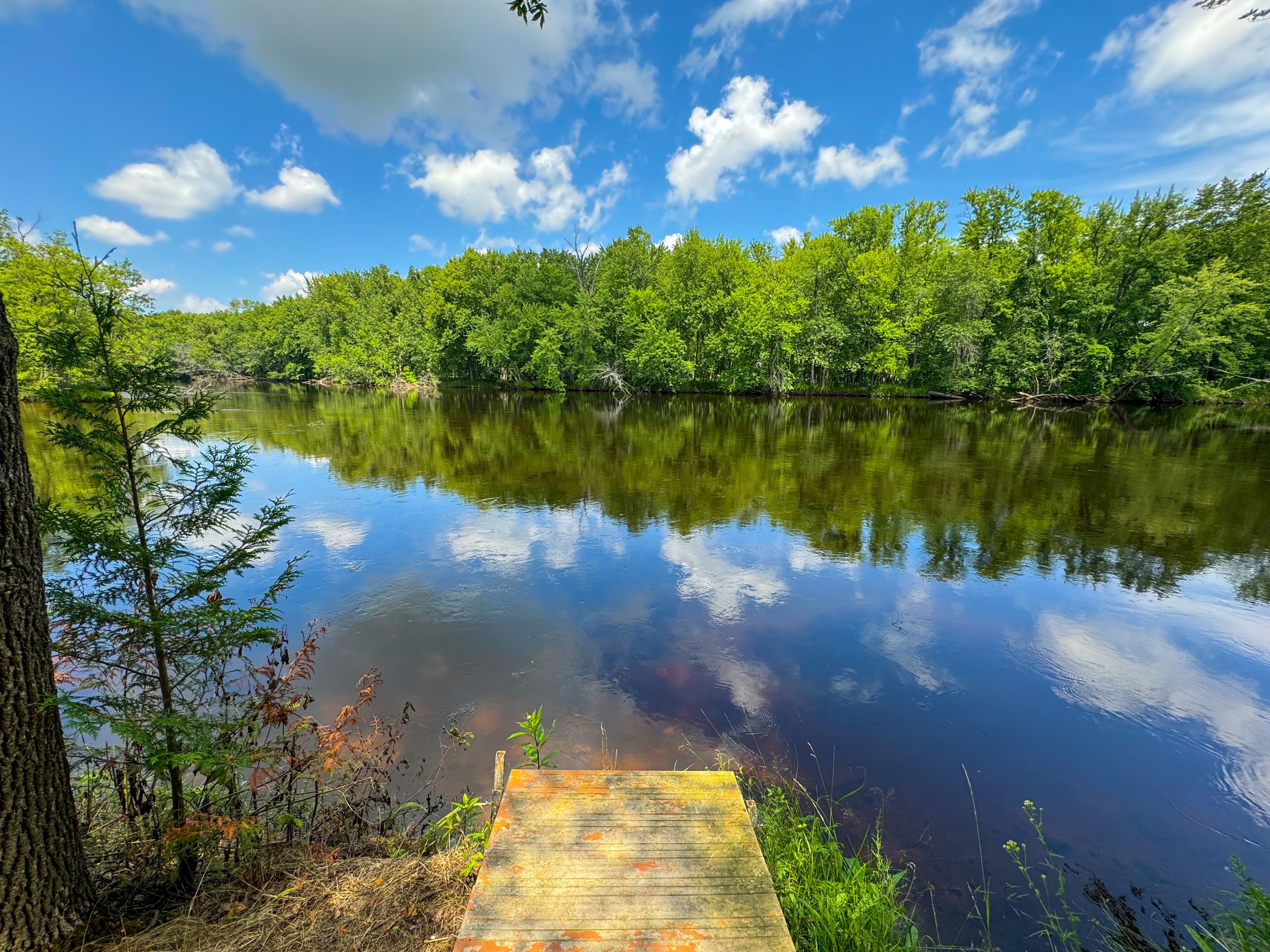 The Oconto River — view from The Fernweh House property